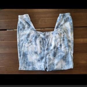 Ardene Blue and White Tie-Dye Kids Joggers